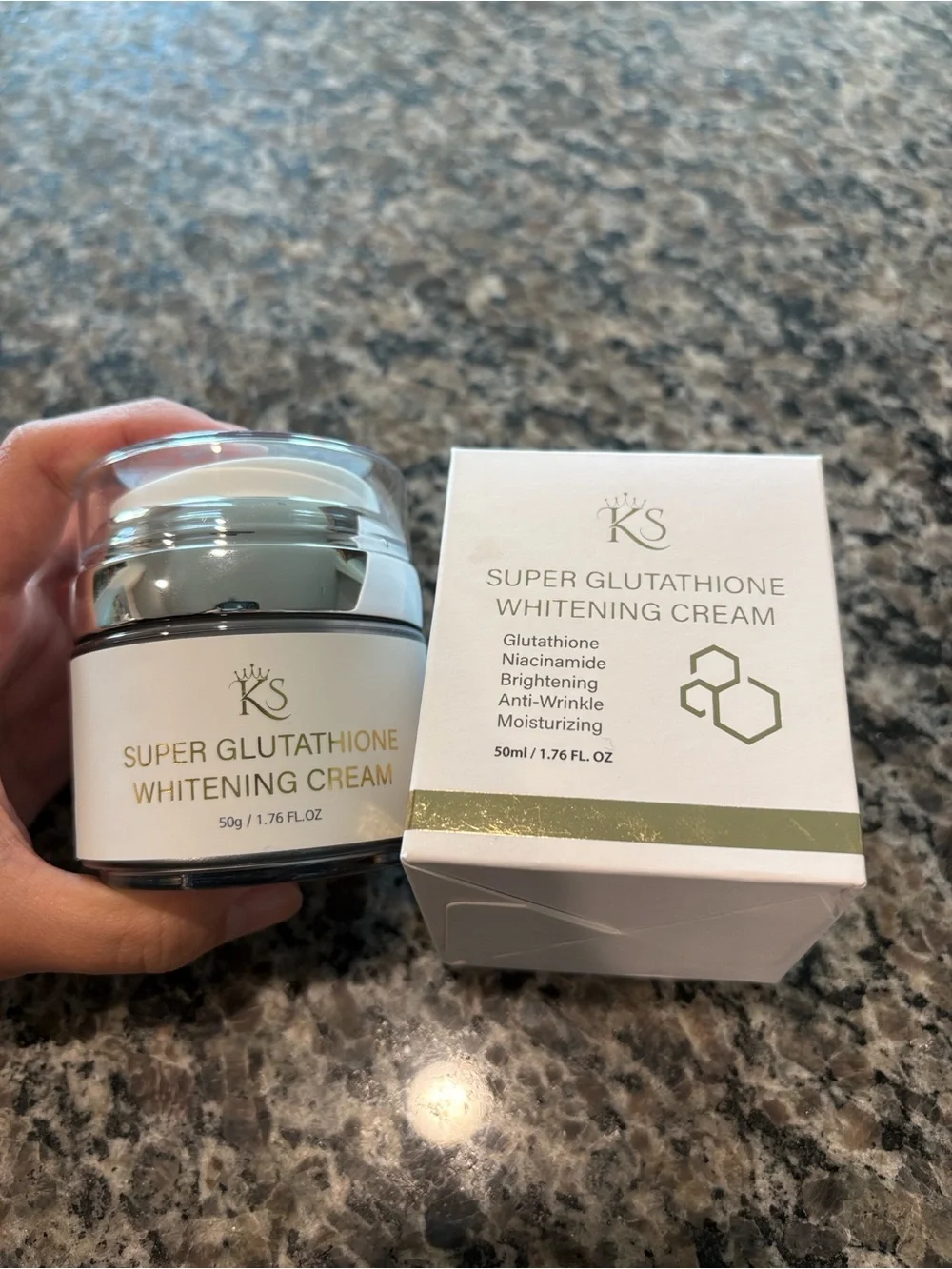 NWT KS Super Glutathione Whitening Cream 50ml brandnew in box